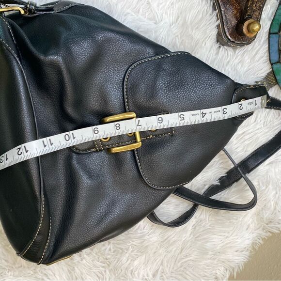 Nine West  Conversion Black Backpack & Purse Front Buckle Pocket - Picture 11 of 13